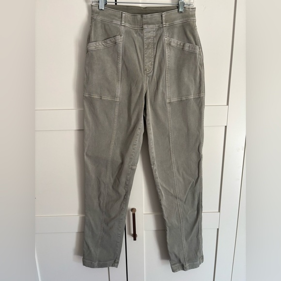 SPANX Stretch Twill Straight Leg Pants - Green size medium - Picture 3 of 7